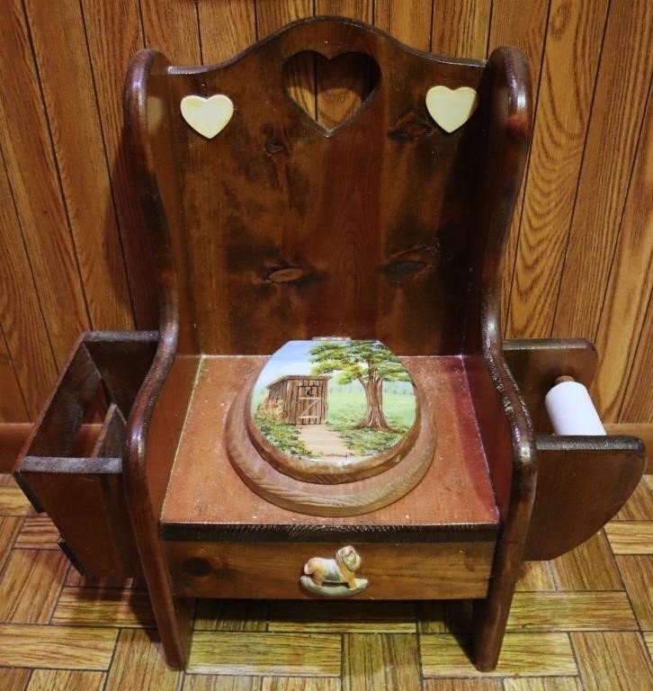 Wooden Amish Children's Potty Chair