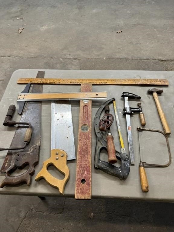 Assortment of vintage tools