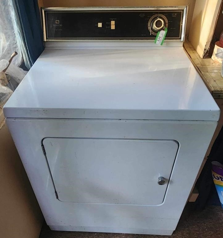 Older maytag electric dryer heats but does not tum