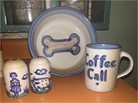3pc Vintage MA Hadley Pottery