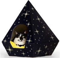 Troppipets Cardboard Cat House | Eco-Friendly Pet