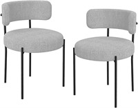 Our Modern Space 2 Set, Boucle Fabric Dining Chair