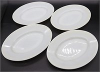 4pc Vntg Pyrex Glass Plates