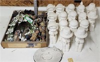 Large lot of ceramics native Americans, pilgrims a