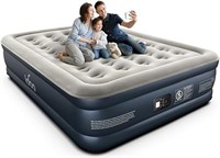 USED - iDOO Luxury Air Mattress Queen with Built i
