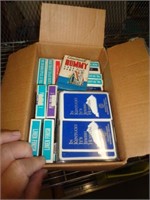 BOX OF PLAYING CARDS / RK