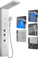 ROVOGO Shower Panel Tower System with Led Lights,