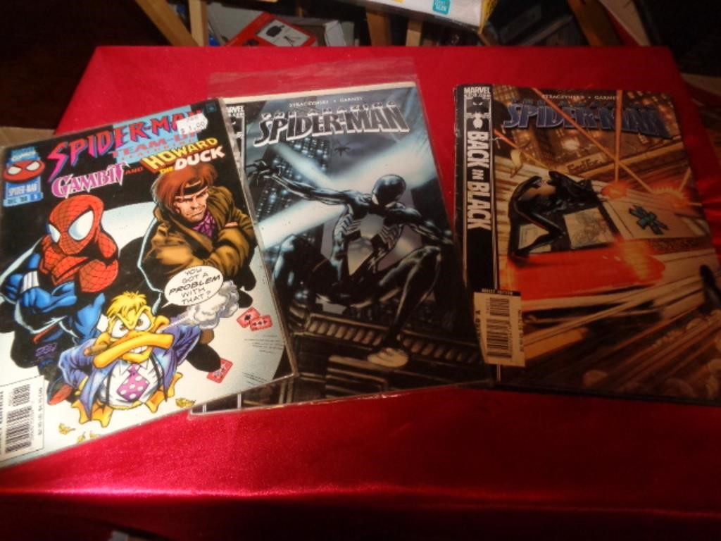 3 - SPIDERMAN COMICS / RIGHT ONE TORN COVER/ RK