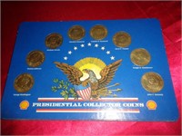 SHELL OIL PRESIDENTIAL COLLECTOR COINS / RK