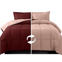 Elegant Comfort 3-Piece Reversible Comforter Set,