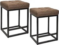 SEALED - 25 Inches Frame Bar Stools Set of 2, Fixe