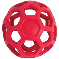 JW Pet Hol-ee Roller Dog Toy Puzzle Ball, Natural