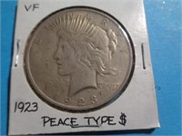 1923 PEACE DOLLAR / RK
