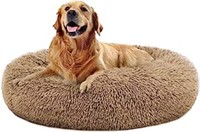 Comfortable Round Plush Dog Beds, Calming Dog Bed