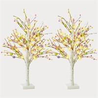 Easter Tree Decorations, 2 Pcs 25 Inch Pre-Lit