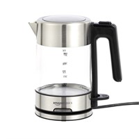 Basics Electric Glass and Steel Kettle - 1.0