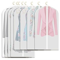 Refrze Garment Bags,Garment Cover, 8 Pack Clear