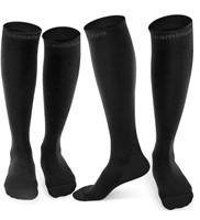 CAMBIVO 2 Pairs Compression Socks for Men and
