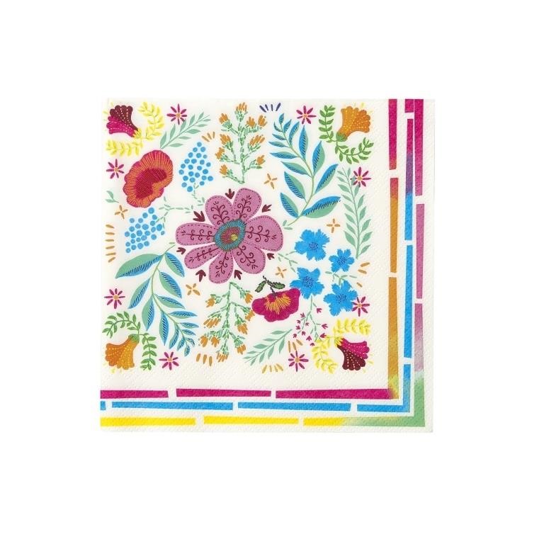 Talking Tables Colorful Floral Paper Napkins