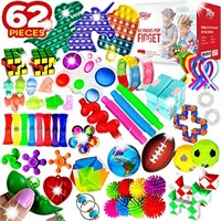 62 Pack 2023 Upgraded Fidget Toys Party Favors
