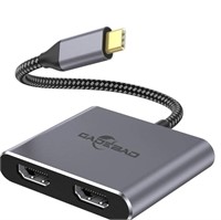 USB C to Dual HDMI Adapter, GADEBAO USB Type C to