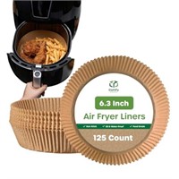 [125 Count] 6.3 Inch Disposable Round Air Fryer