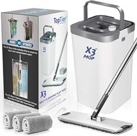 X3 Mop, Separates Dirty and Clean Water, 3-Chamber