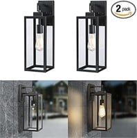 2 Pack Outdoor Wall Lantern, 18 Inch Wall Sconce L
