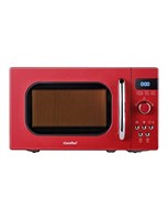 COMFEE' Retro Small Microwave Oven With Compact