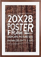 SEALED - 20x28 Poster Frame, Solid Wood 20x28 Fram