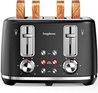 Toaster 4-Slice, Retro-Styled Stainless Steel, Wid