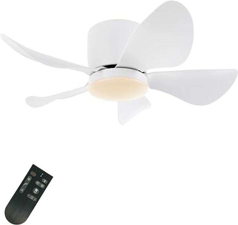 SEALED - 30 Inch Ceiling Fan with Light,Flush Moun
