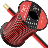 THLY 12 Gauge Wire 100FT, Automotive Wire Red and