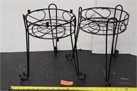 2 wire plant stands - measures 10"x10"x15"