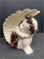 Ceramic angel figurine - measures 12"x10"x11"