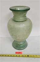 Large Froster Glass Vase.