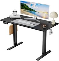 SMUG Electric Standing Desk, 55 x 24 Inch, Rustic
