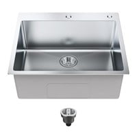 VEVOR Kitchen Sink, 304 Stainless Steel Drop-In