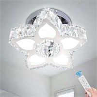 FRIXCHUR Dimmable Crystal Chandeliers Modern Small