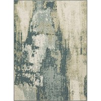 Mohawk Home Milana Abstract Gray Taupe Area Rug