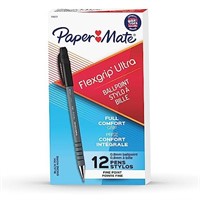 Paper Mate FlexGrip Ultra Ballpoint Pens, Fine