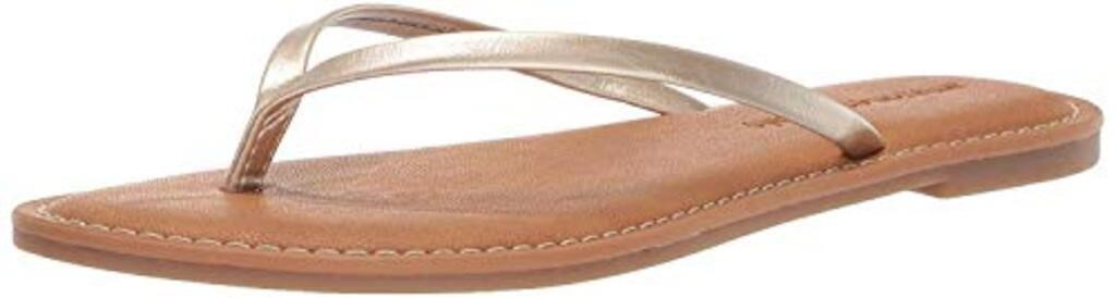 Essentials Women's Thong Sandal, Gold, 6