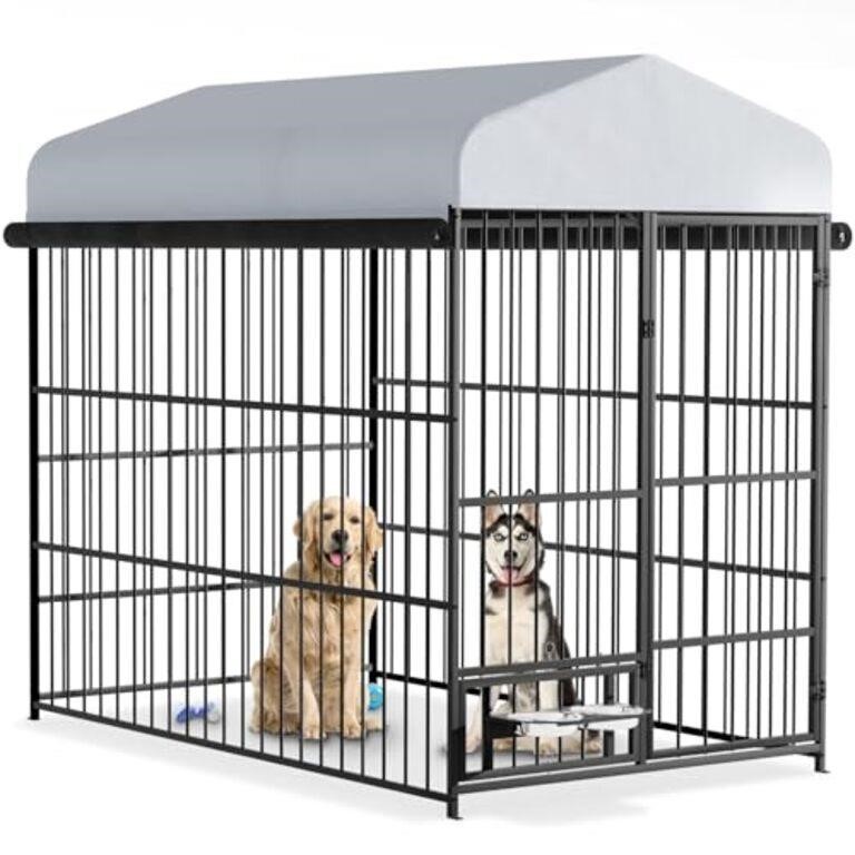 Rovibek Large Dog Kennel Outdoor with Roof, Heavy