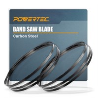 POWERTEC 59-1/2 Inch Bandsaw Blades, 3/8" x 6 TPI