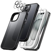 JETech 5 in 1 Matte Case for iPhone 15 6.1-Inch