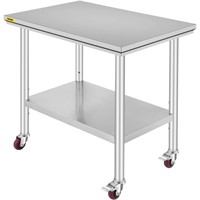 Vevor Stainless Steel Work Table 36x24 Inch