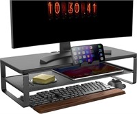 Monitor Stand with drawer, 2-Tier Monitor Stand Ri