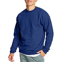 Hanes Men's EcoSmart Sweatshirt, Deep Royal,