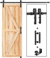 EaseLife 5.5 FT Sliding Barn Door Track and Handle