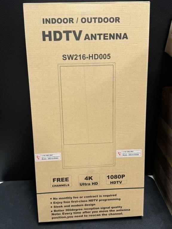 SEALED - NEW Indoor/Outdoor Antenna 4K Ultra HD 10